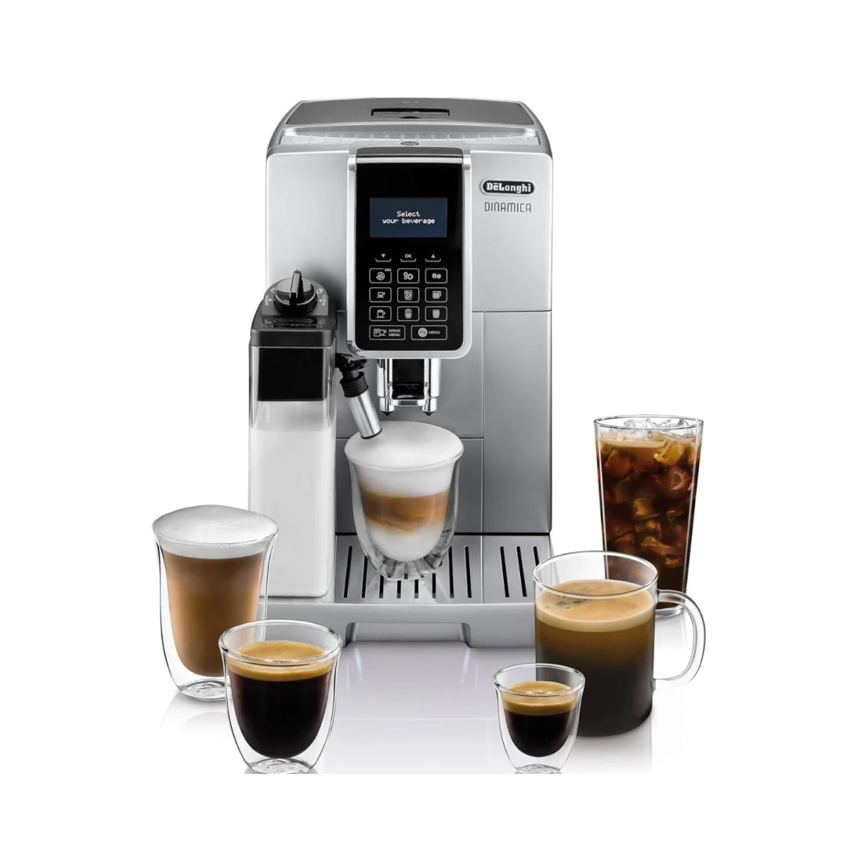 Refurbished DeLonghi Dinamica with LatteCrema Super Automatic Espres Seattle Coffee Gear