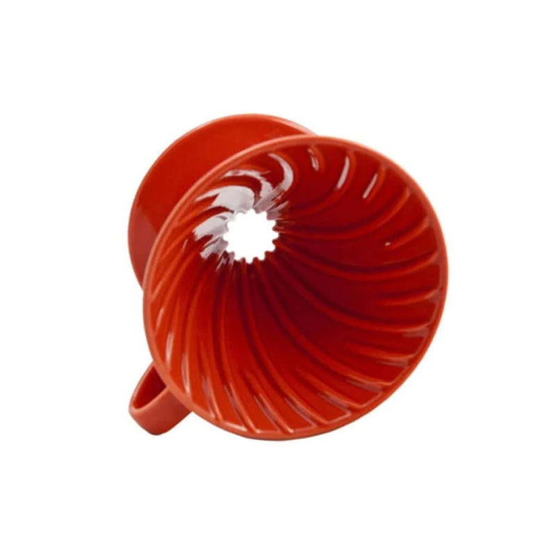 Hario V60 Ceramic Pour Over Coffee Maker - Red