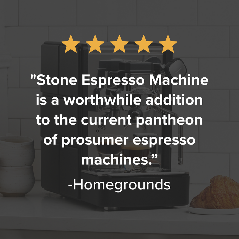 Stone Mine Premium Espresso Machine - Satin