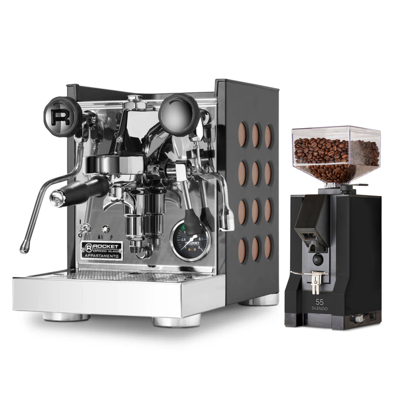 Rocket Espresso Appartamento TCA and Eureka Mignon Silenzio 55 Bundle