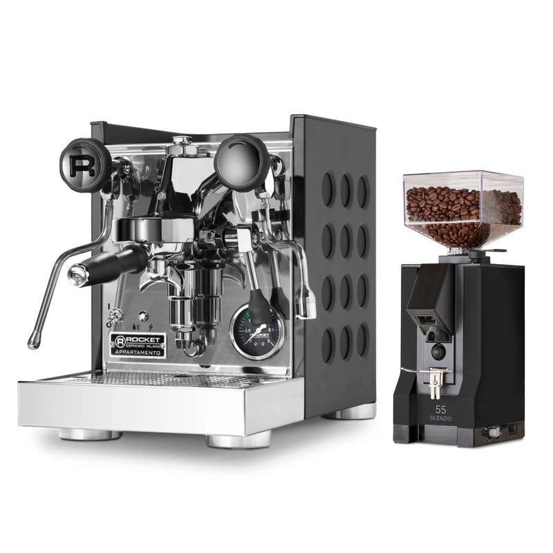 Rocket Espresso Appartamento TCA and Eureka Mignon Silenzio 55 Bundle