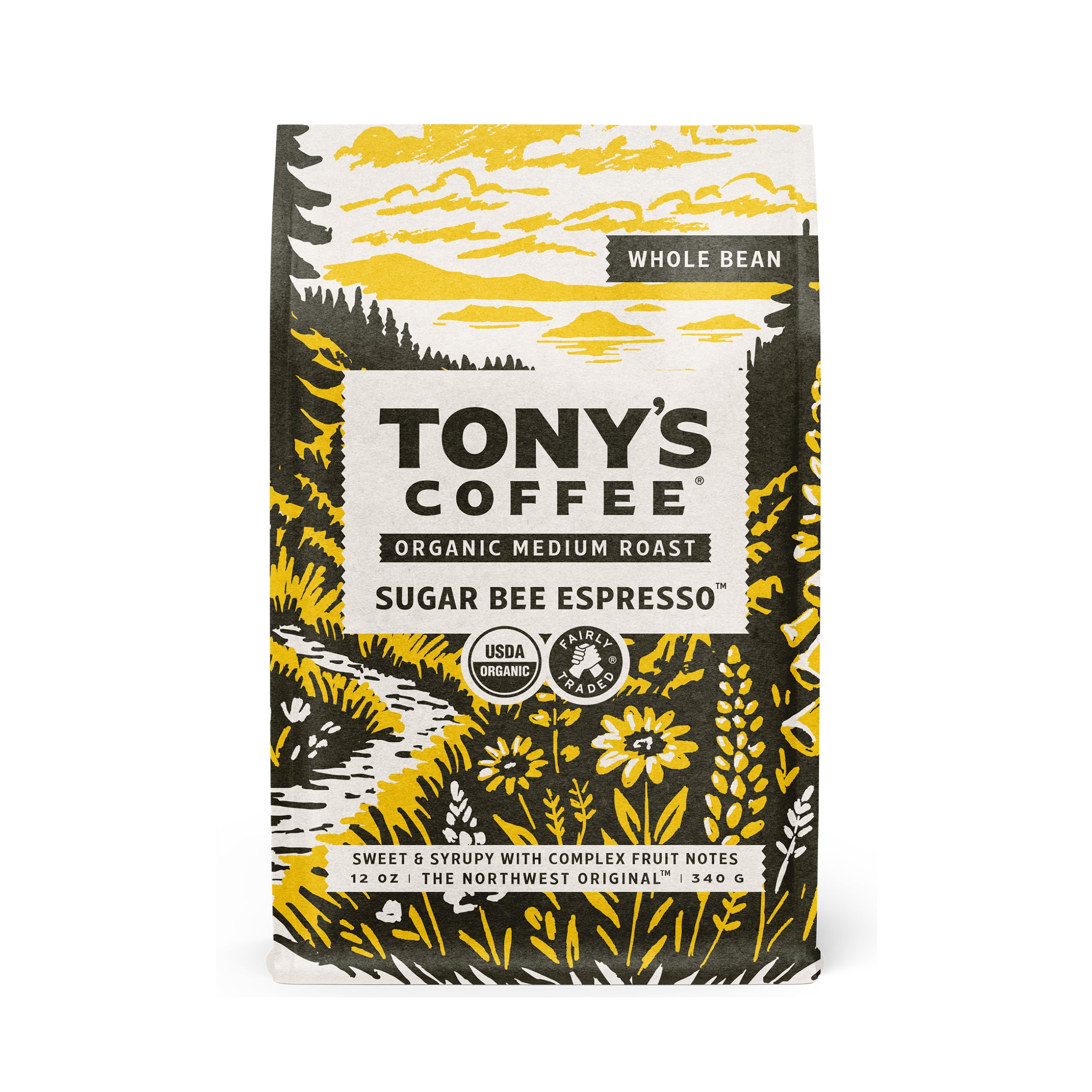 Tonys Coffee - Sugar Bee Espresso Whole Bean Coffee | Seattle