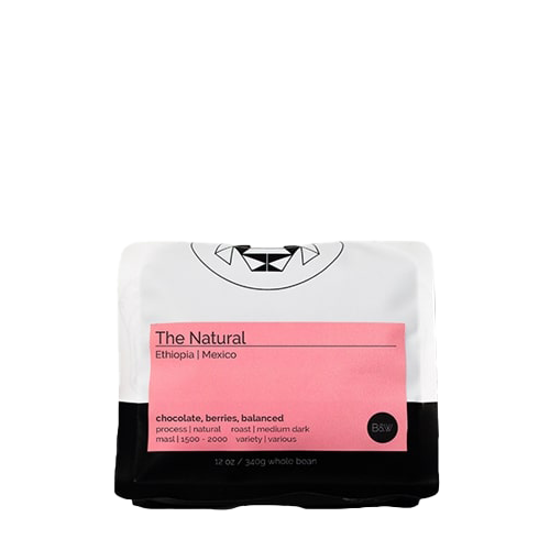 Black And White Coffee Roasters - The Natural Whole Bean Coffee