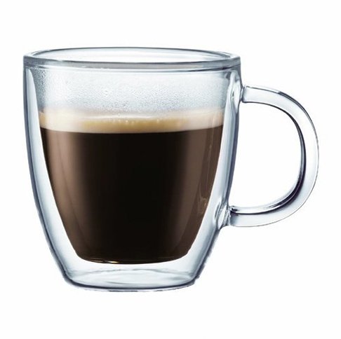 Bodum Bistro 5oz 2pk Double Wall Espresso Mugs