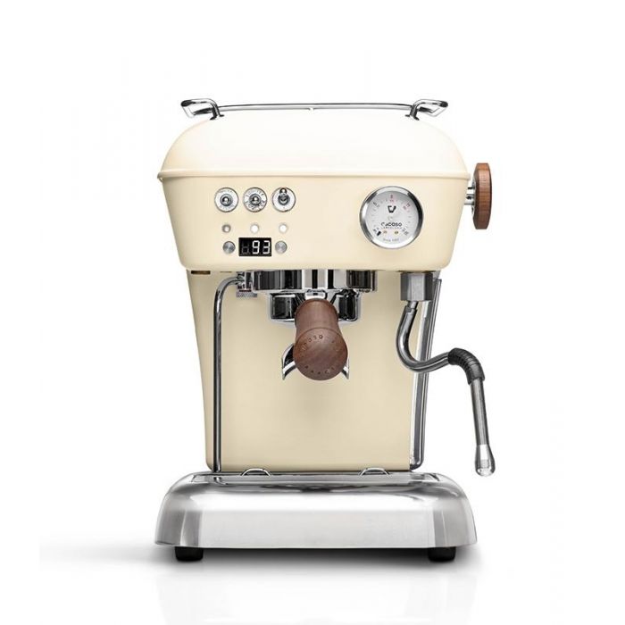Ascaso Dream PID Espresso Machine Sweet Cream and Walnut Open