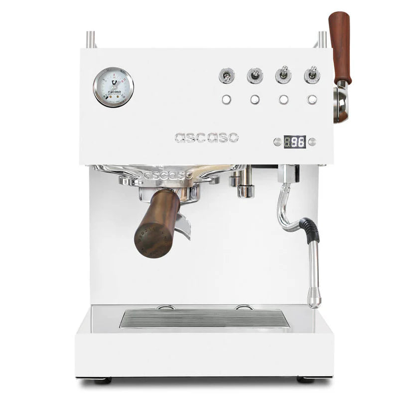 ascasoレトロエスプレッソマシン ホワイト Ascaso Steel Duo Plus Espresso Machine - White - Open Box