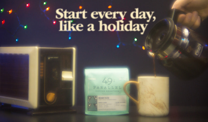 12 Days of Coffee: 49th Parallel Coffee Roasters - Holiday Filter - Seattle Coffee Gear