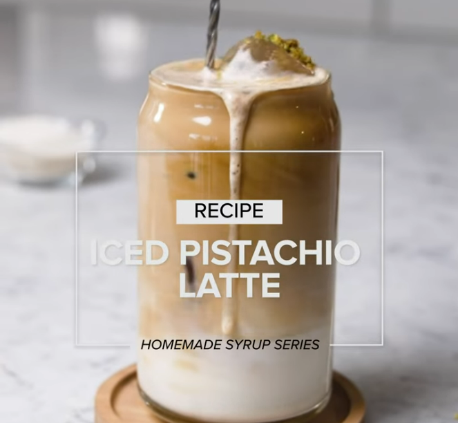 Iced Pistachio Latte Recipe
