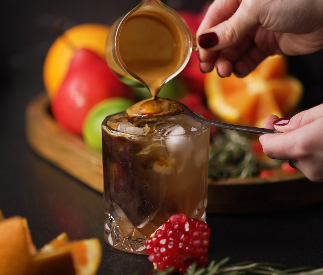 Pomegranate Espresso Smash Recipe