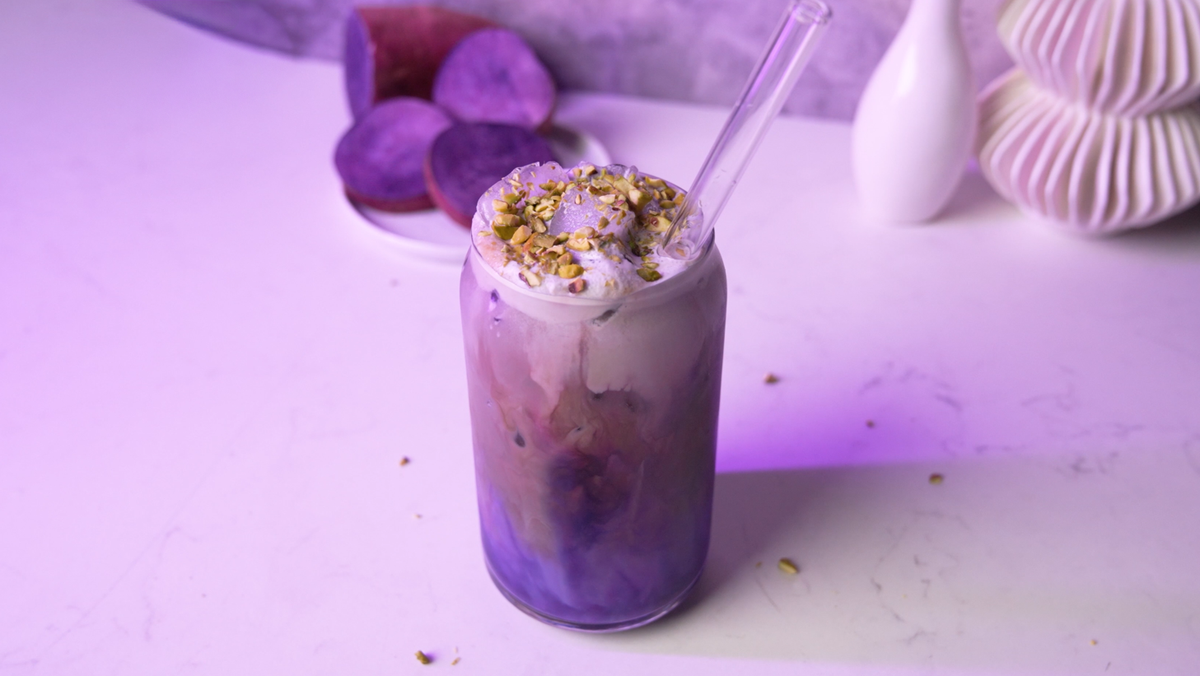 Iced Ube Latte Recipe | Seattle Coffee Gear