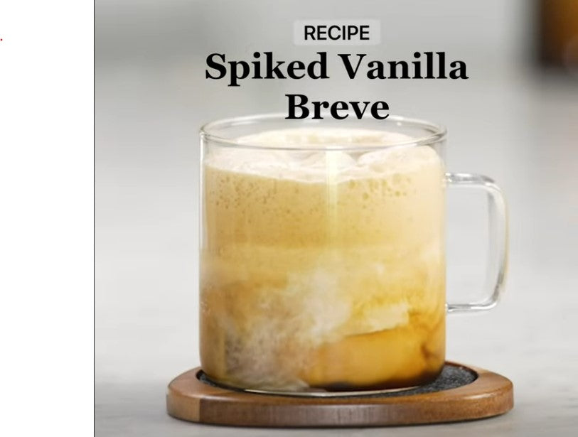 Spiked Vanilla Breve Recipe - Seattle Coffee Gear