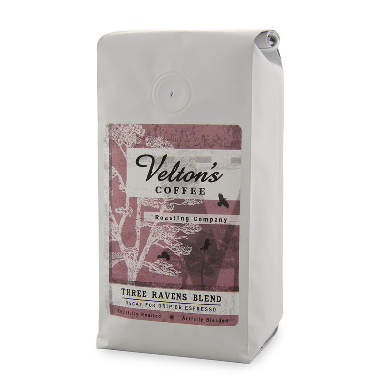 Velton's Coffee - Three Ravens Blend - Decaf Espresso
