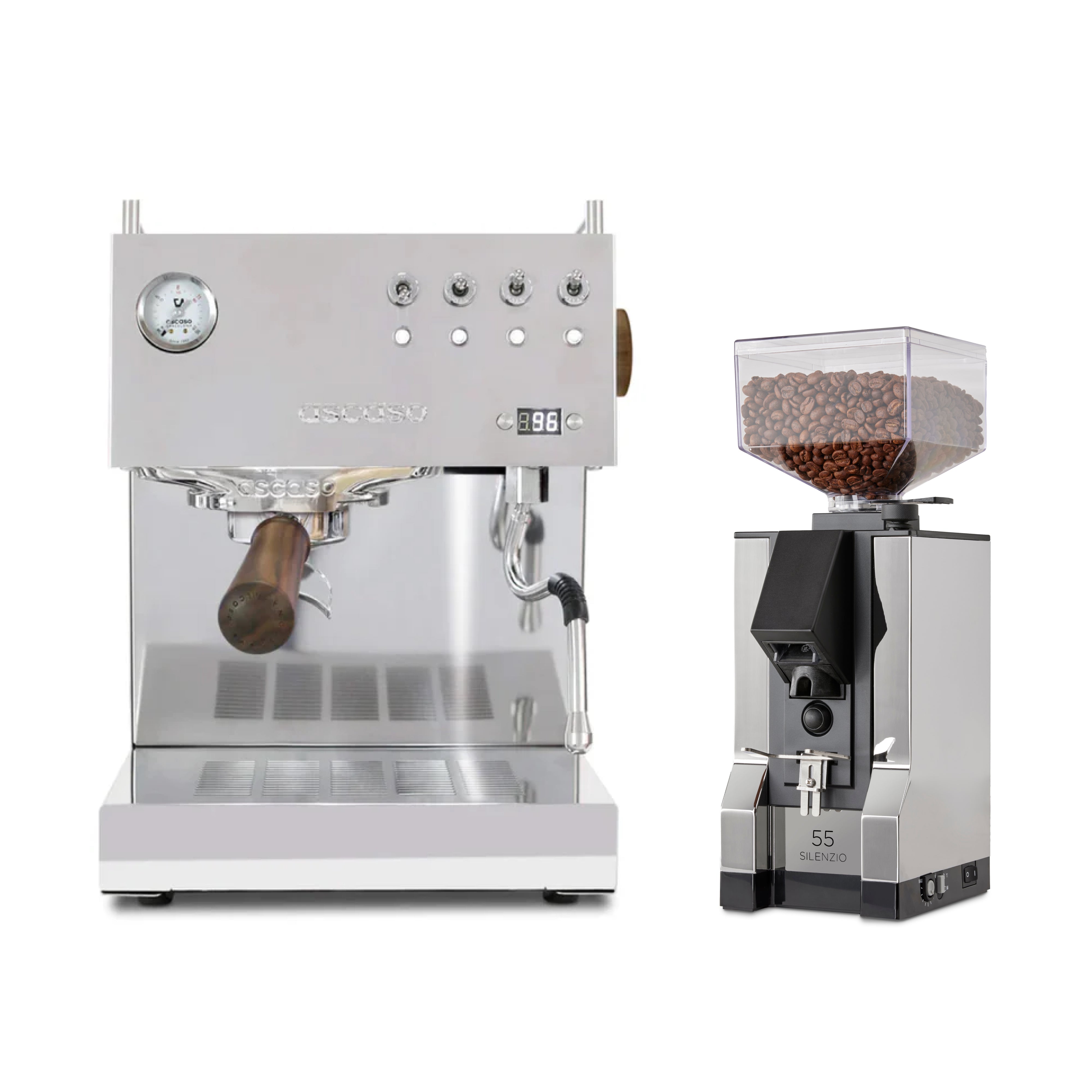 Ascaso Steel Uno Silenzio 55 Bundle | Seattle Coffee Gear