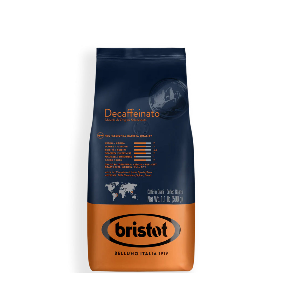Decaf espresso beans top