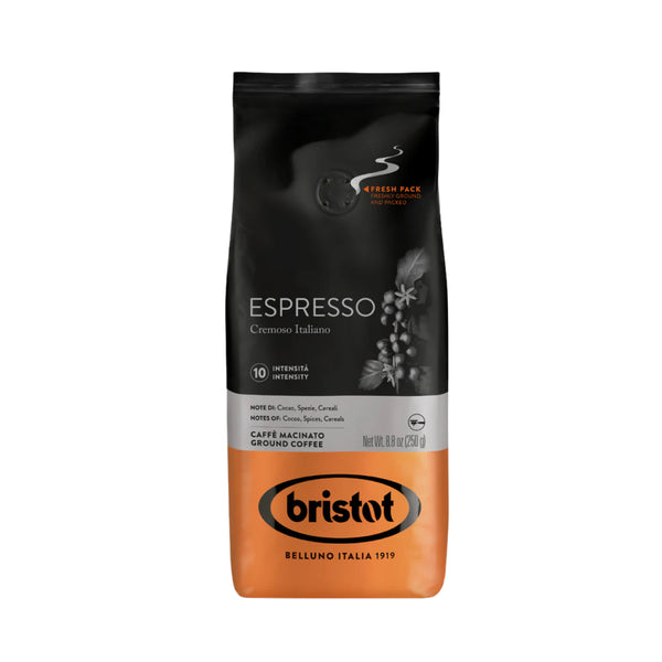 Bristot Espresso Cremoso Italiano [pre-ground, 8.8 oz. bag]