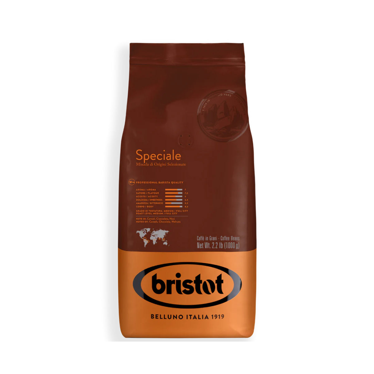 Bristot Speciale Espresso Beans [2.2 lb] | Seattle Coffee Gear