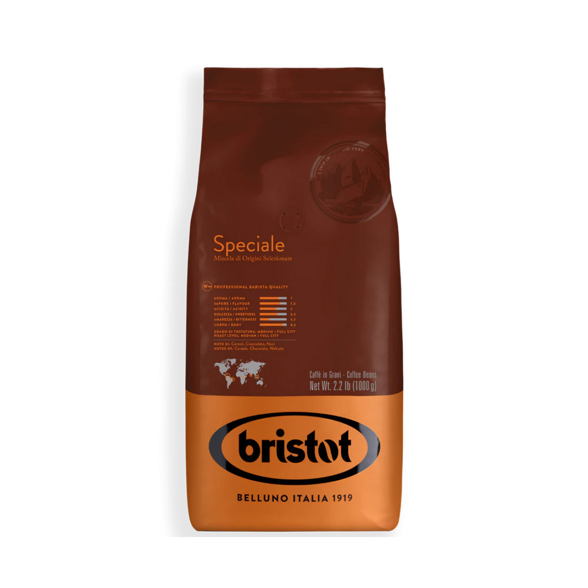 Bristot Speciale Espresso Beans [2.2 lb]
