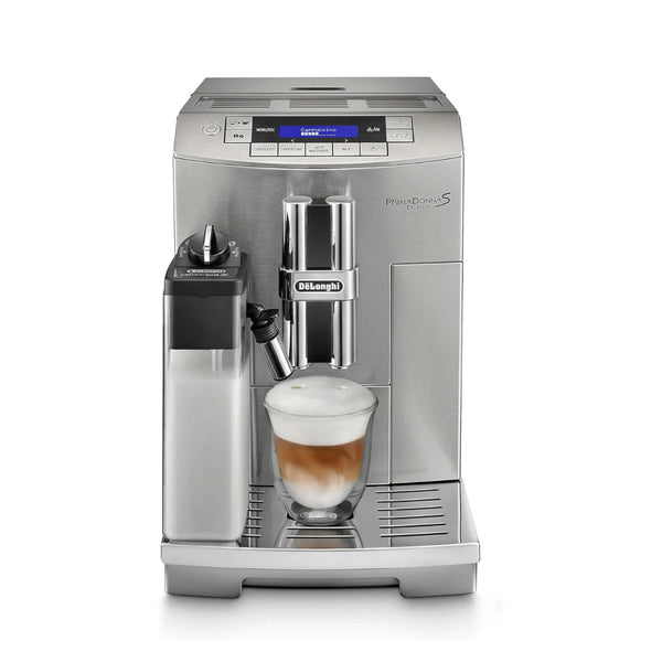 DeLonghi Prima Donna Fully Automatic Espresso Machine with Lattecrema, Silver - ECAM28465M (Certified Refurbished)