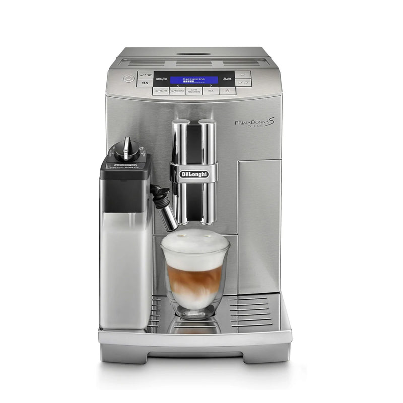 Refurbished - DeLonghi PrimaDonna ECAM28465M Superautomatic Espresso Machine - Silver