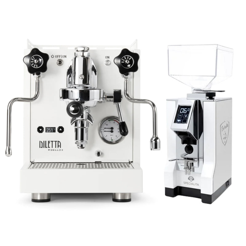 Diletta Bello+ and Eureka Mignon Specialita Grinder Bundle