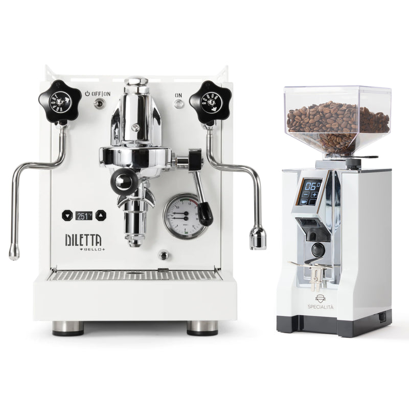 Diletta Bello+ and Eureka Mignon Specialita Grinder Bundle