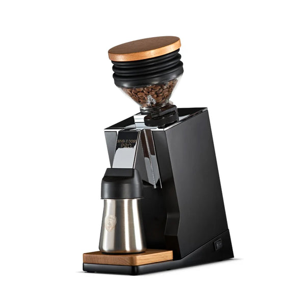 Eureka Oro Mignon Single Dose Pro Espresso Grinder - Black - Open