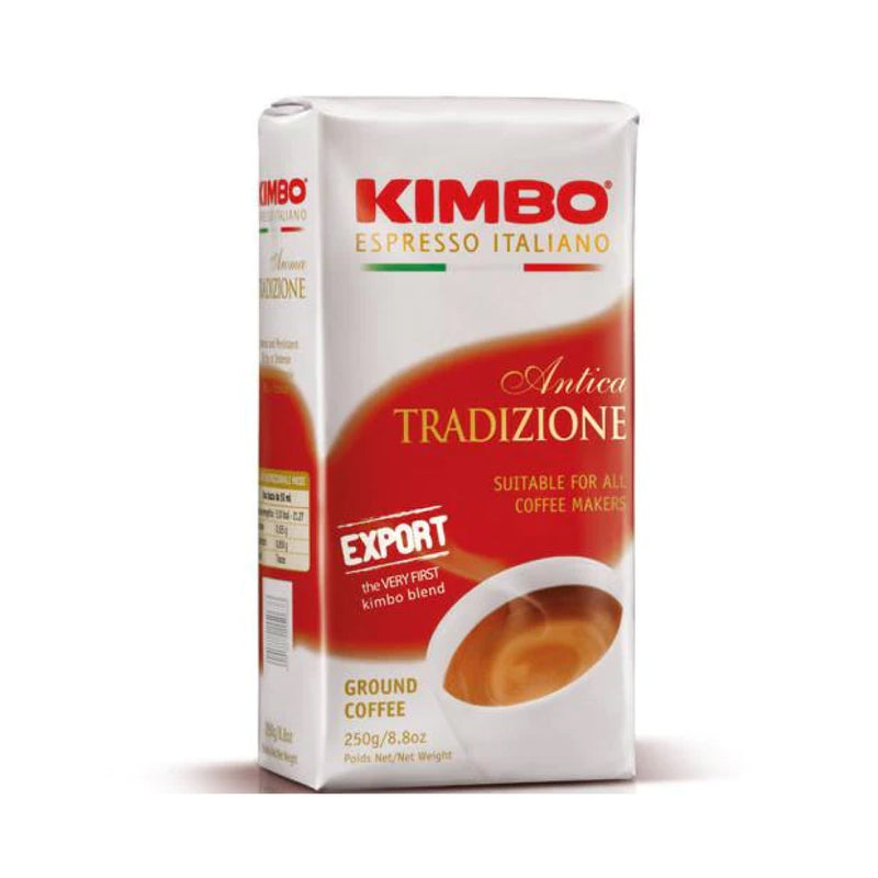 Kimbo Antica Tradizione Export Espresso [pre-ground, 8.8 oz. brick]