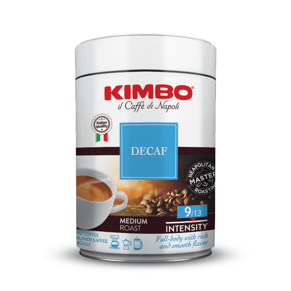 Kimbo Espresso Decaffeinato [pre-ground, 8.8 oz can]