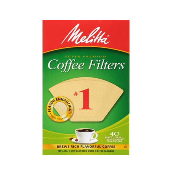 Melitta #1 Natural Coffee Filter - 40ct
