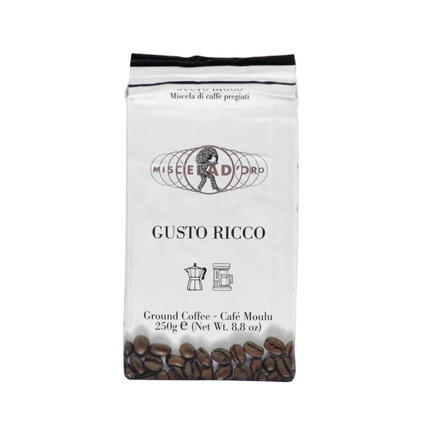 Miscela d'Oro Gusto Ricco Espresso [pre-ground, 8.8 oz. brick]