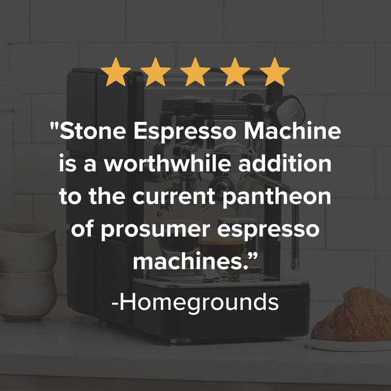 Stone Premium Espresso Machine - Satin