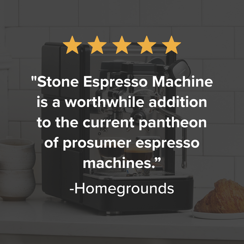 Stone Mine Espresso Machine - Black