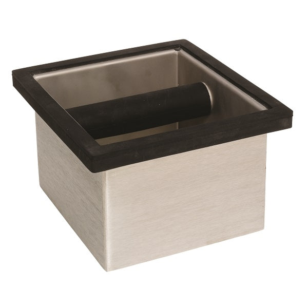 Rattleware Brushed Stainless Steel Knockbox with Rubber Bumper