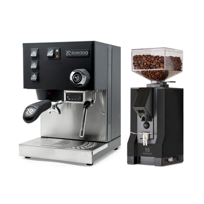 Rancilio Silvia PID and Eureka Mignon Silenzio 55 Grinder Bundle