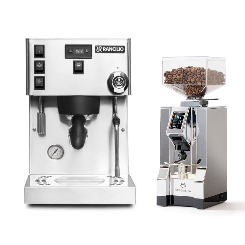 Rancilio Silvia Pro X and Eureka Mignon Specialita Grinder Bundle