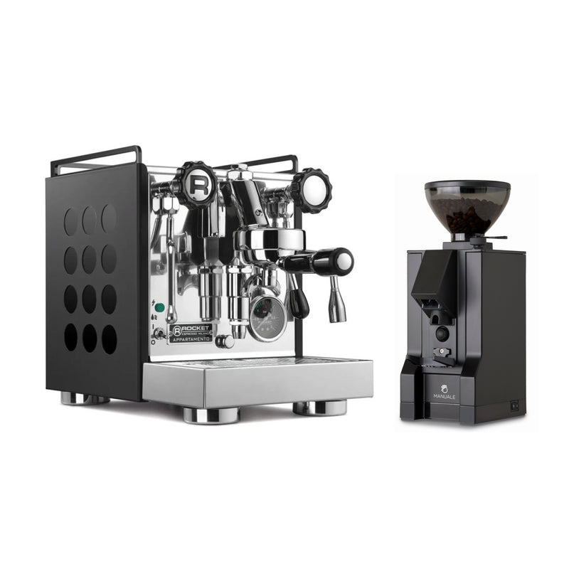 Rocket Espresso Appartamento Nera and Eureka Mignon Notte Bundle