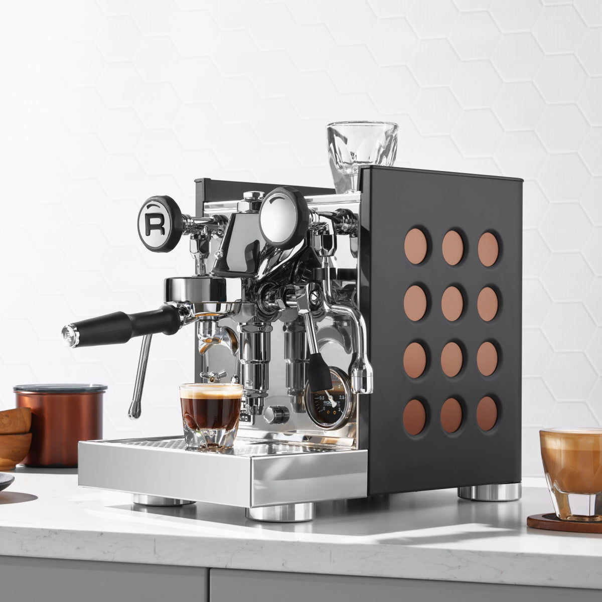Rocket Espresso Appartamento TCA Espresso Machine - Copper - Open