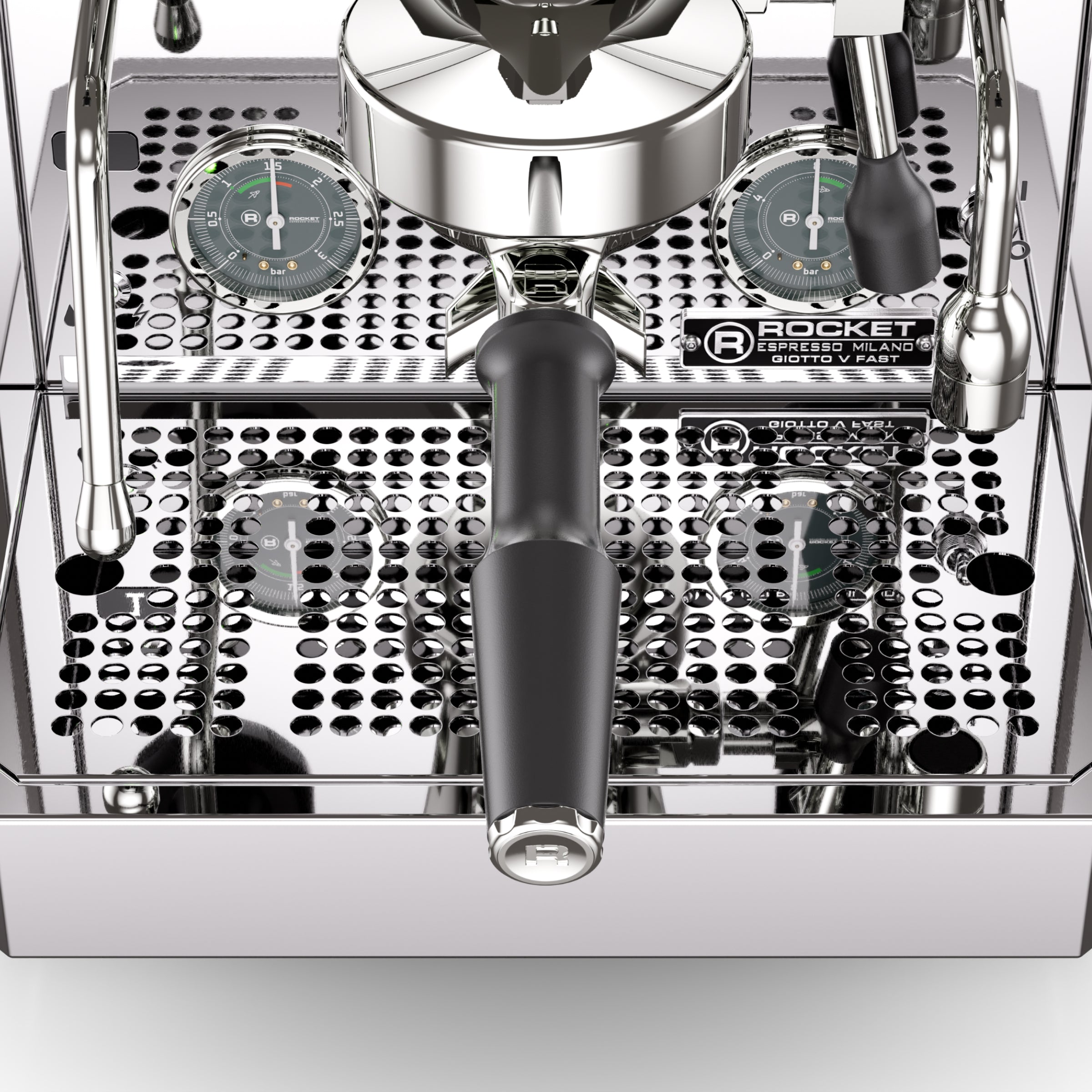 Rocket Espresso Giotto FAST V Espresso Machine - Chrome - Open Box
