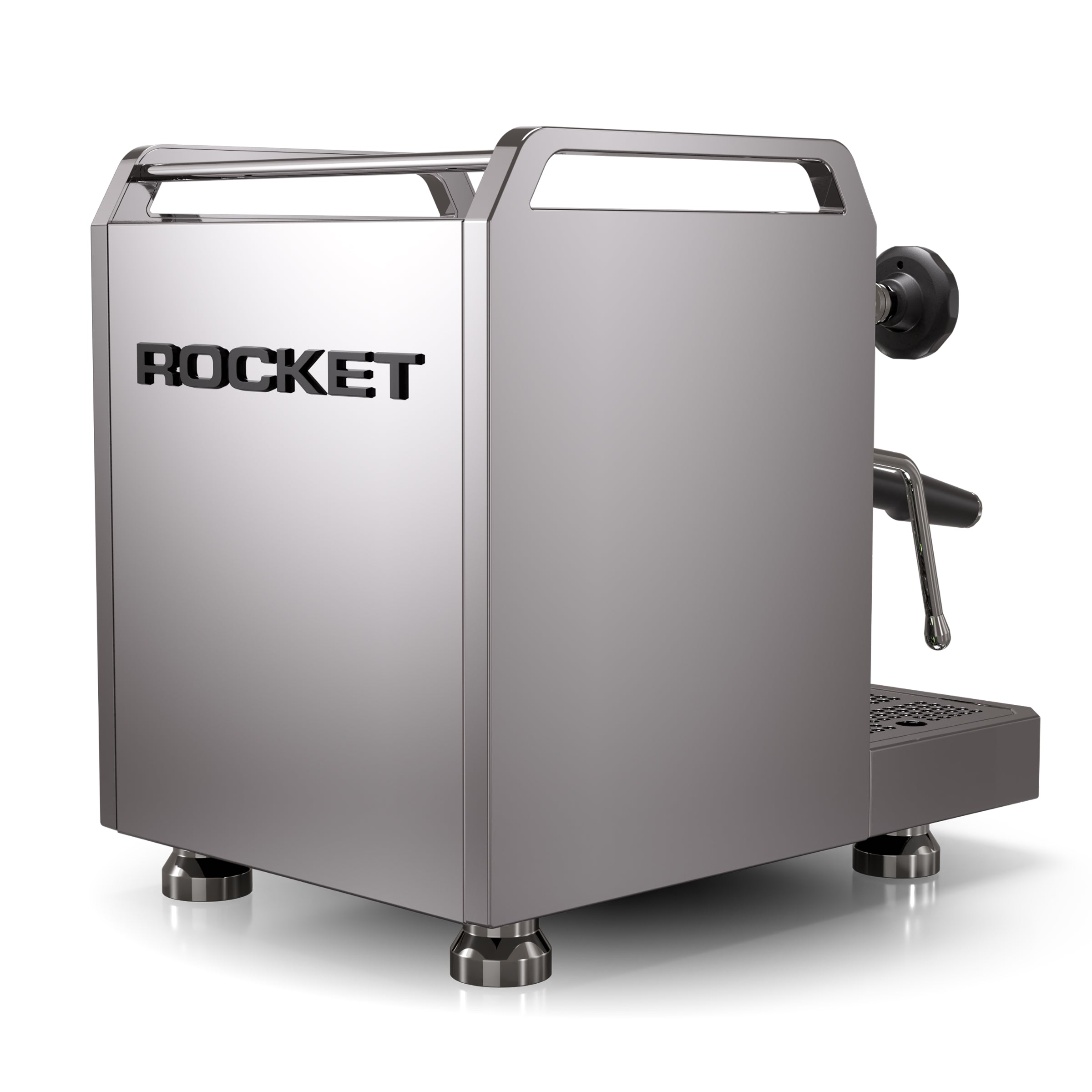 Rocket Espresso Mozzafiato FAST V Espresso Machine - Chrome - Open