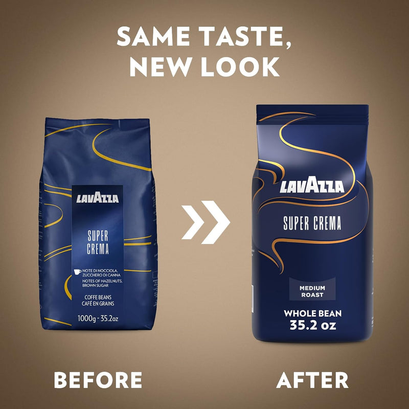Lavazza Super Crema Espresso - Whole Bean - 2.2 lb