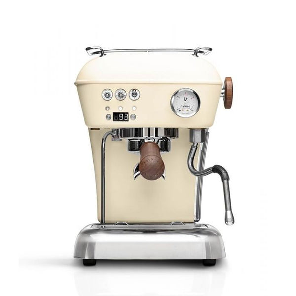 Ascaso Dream PID Espresso Machine - Sweet Cream and Walnut - Open