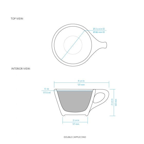 Lino Cup and Saucer - Set of Two