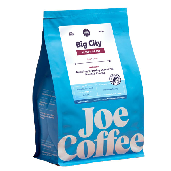 Fabulous picture of the packaging for Joe Coffee Big City coffee roast.