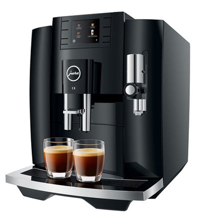 Jura E8 Superautomatic Espresso Machine - Piano Black - Open Box