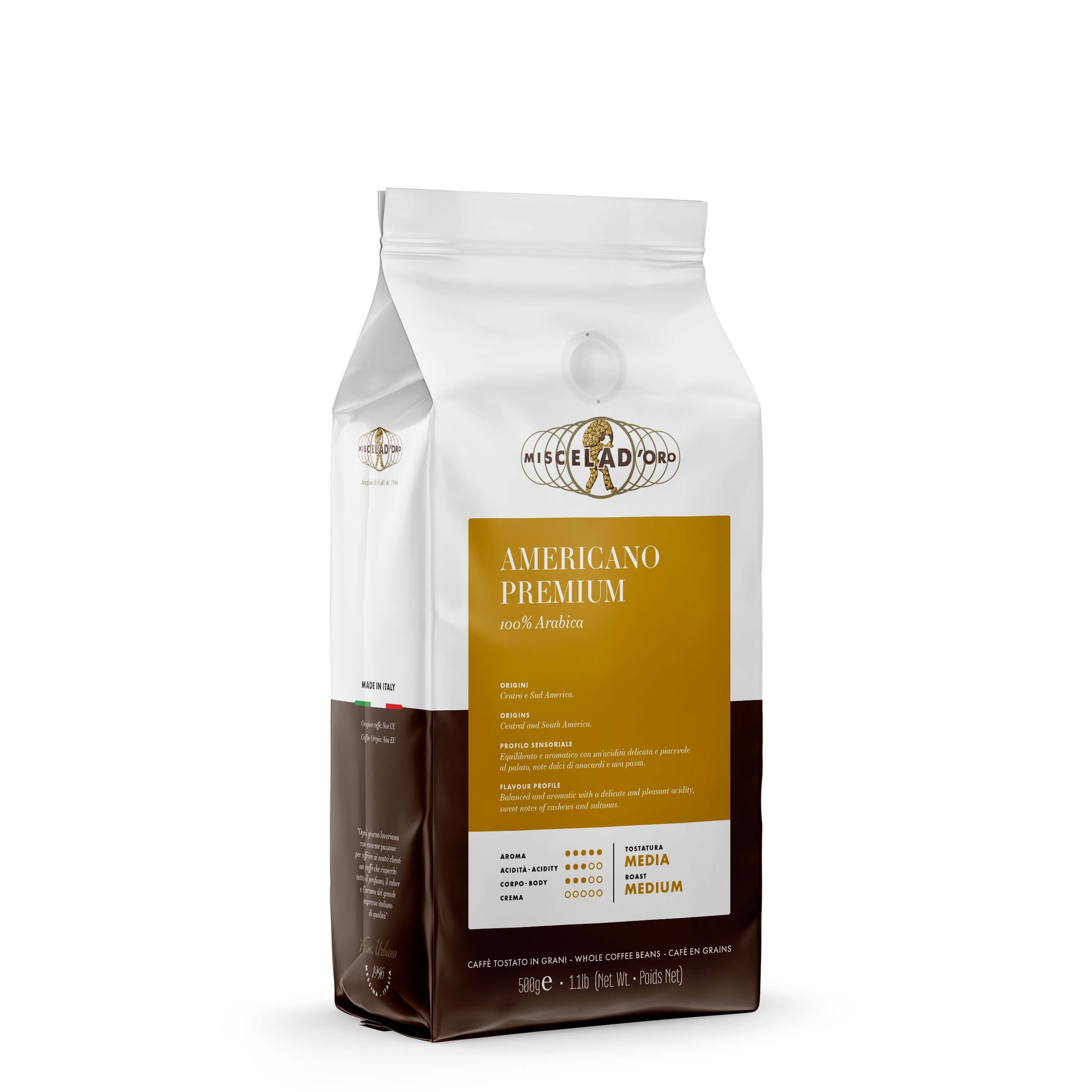 Miscela d Oro Americano Premium Coffee Beans [2.2 lb] | Seattle