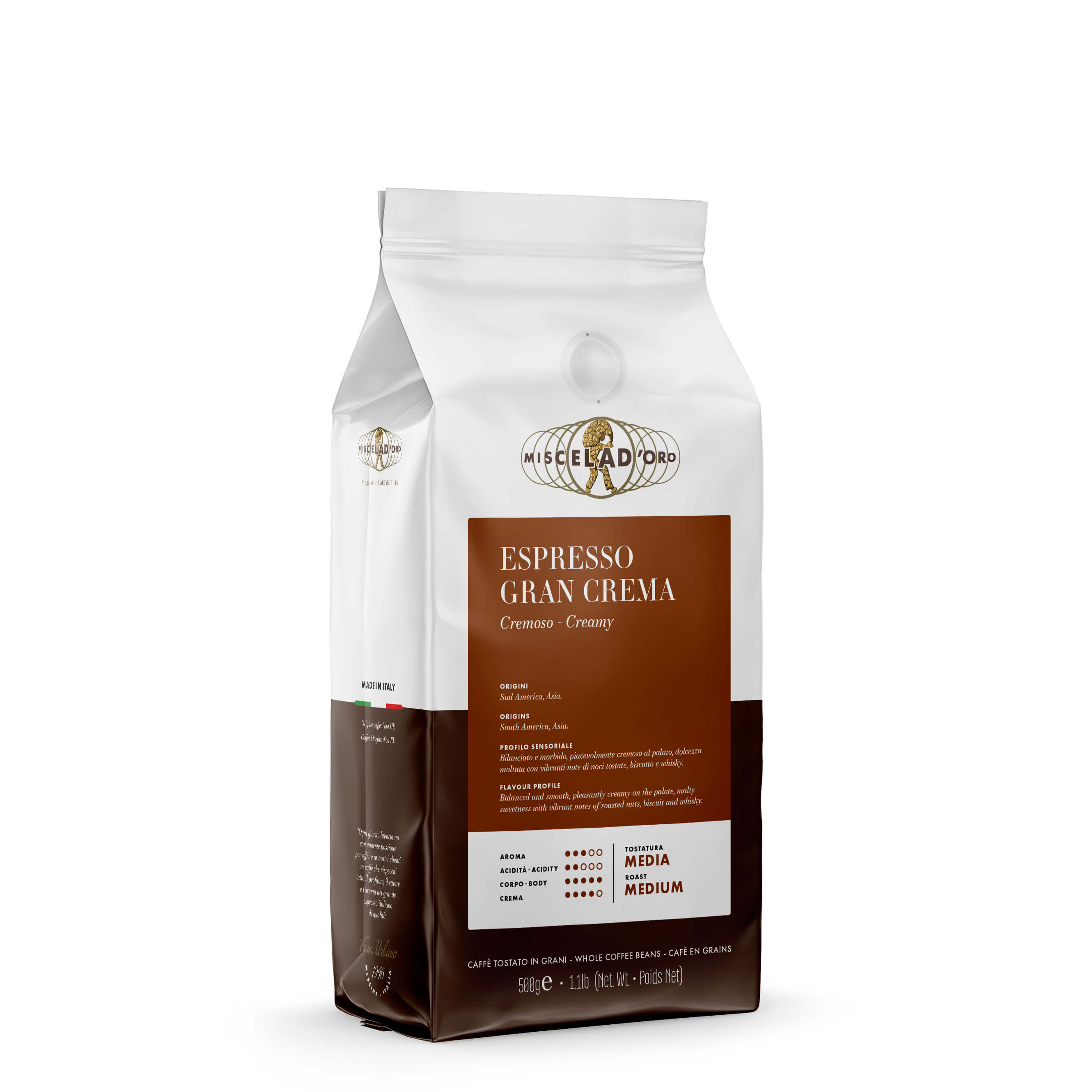 Miscela d Oro Gran Crema Espresso Beans [2.2 lb] | Seattle Coffee Gear