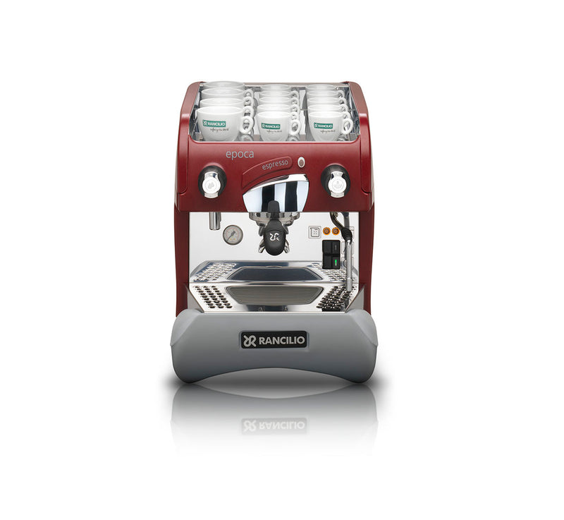 Rancilio Epoca S 1 Group Semi-Automatic Commercial Espresso Machine - Red Metallic