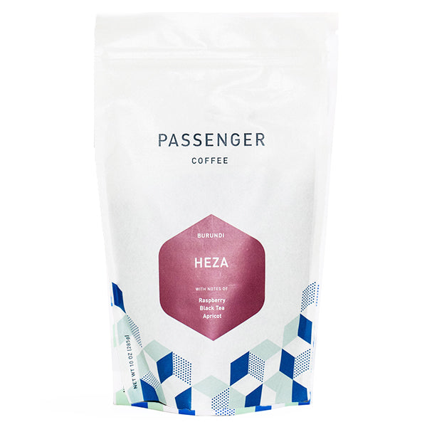 Fabulous picture of the packaging for Passenger Coffee & Tea Heza coffee roast.