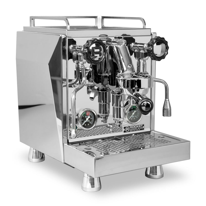 Rocket Espresso Giotto Timer Evoluzione R Espresso Machine - Left facing