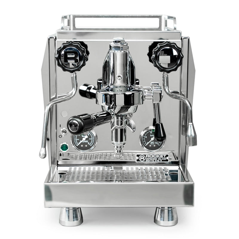 Rocket Espresso Giotto Timer Evoluzione R Espresso Machine - Front facing